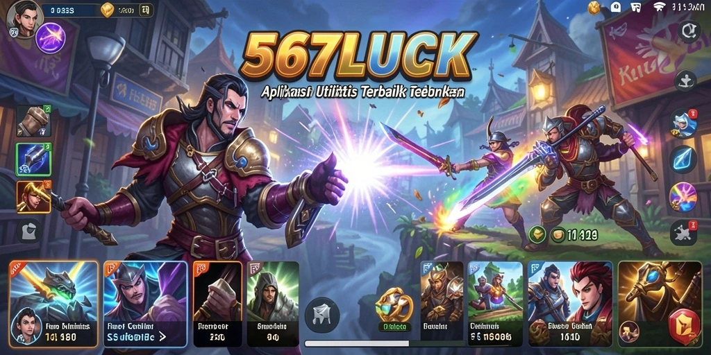 Tampilan antarmuka aplikasi 567LUCK yang sederhana dan fungsional.