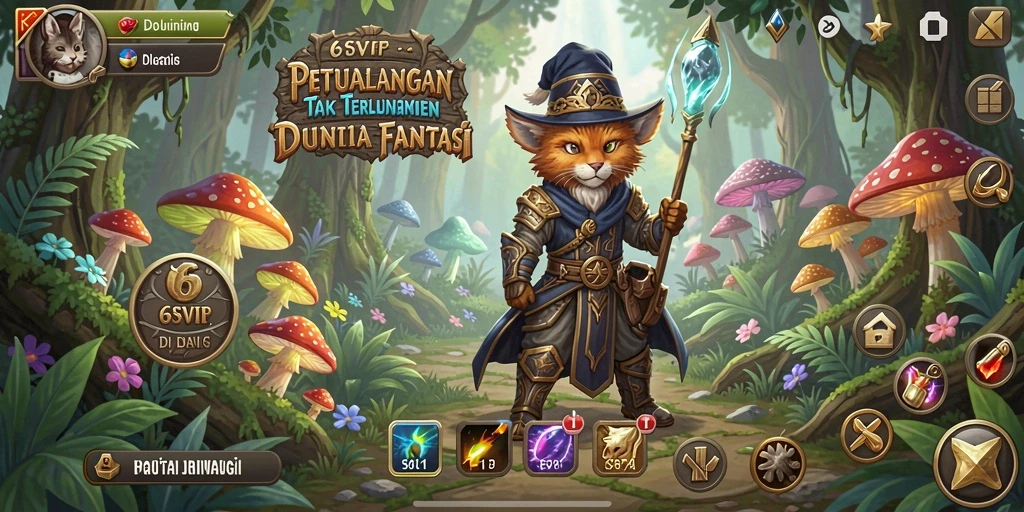 Tampilan screenshot utama 6SVIP menampilkan aksi seru dalam dunia petualangan.