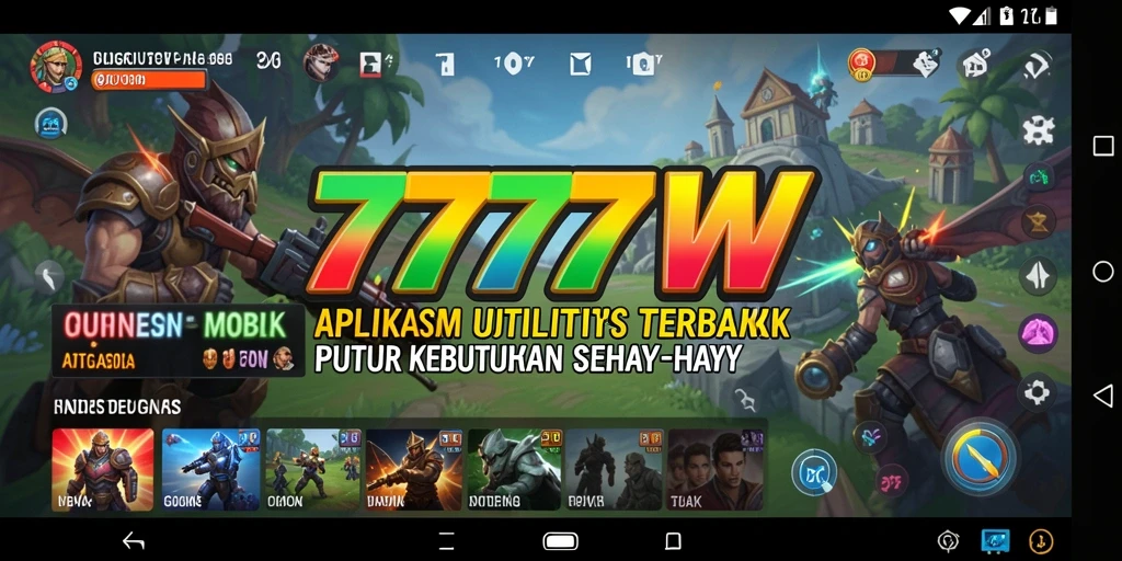 Tampilan antarmuka 7777W yang intuitif dan fungsional.