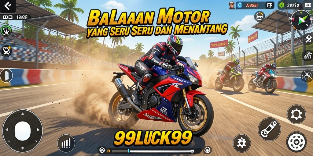 Tangkapan layar gameplay <strong>99LUCK99</strong> yang menunjukkan aksi balapan yang mendebarkan.