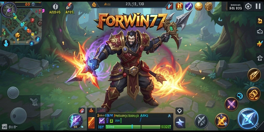 Tampilan gameplay FORWIN77 yang mendebarkan dan penuh aksi.