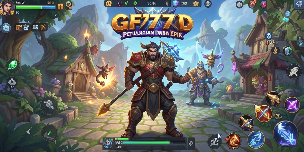 Tangkapan layar dari gameplay RPG GF777 yang mendebarkan.