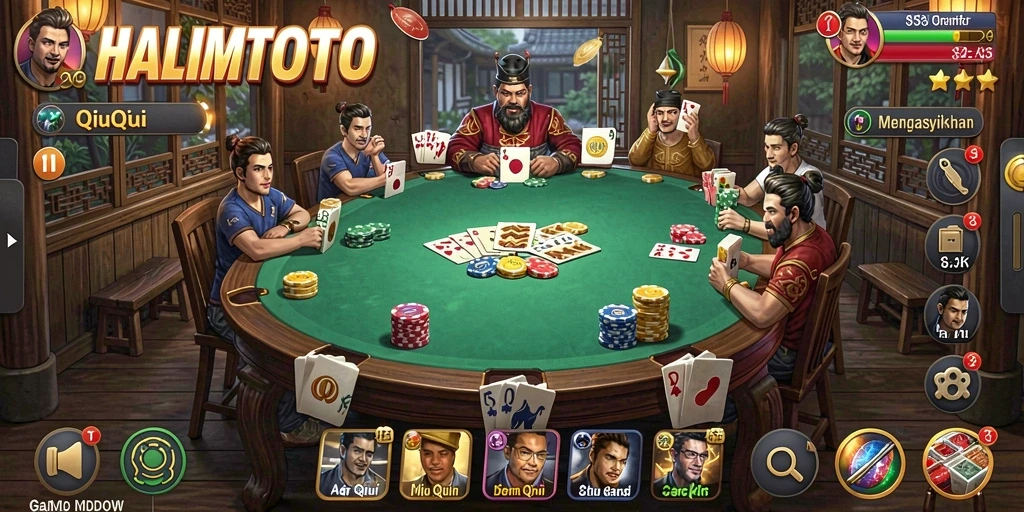 Screenshot gameplay QiuQiu yang seru dan menegangkan.