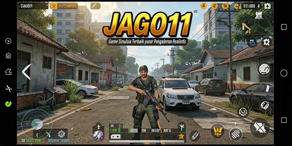Tampilan gameplay JAGO11 yang menekankan elemen simulasi yang mendalam.