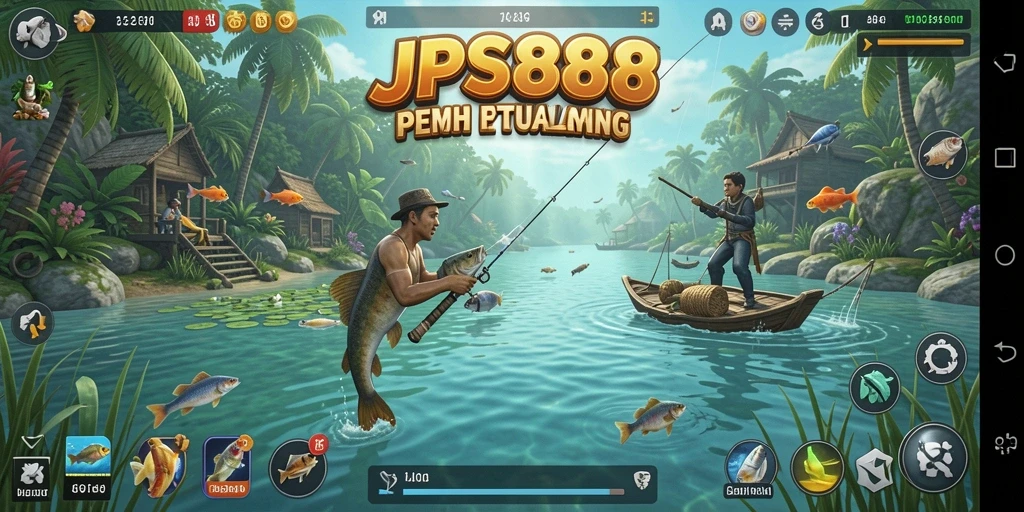 Tampilan menarik dari gameplay JPS888 dengan aksi memancing seru.