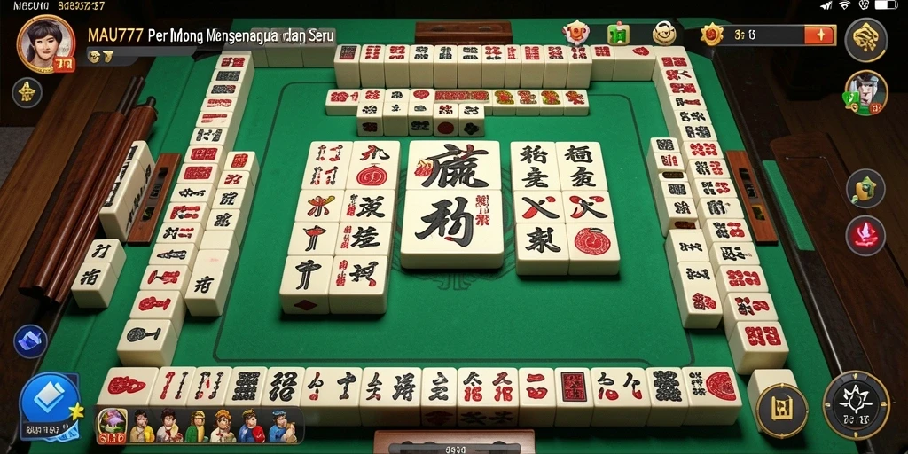 Screenshot permainan <strong>MAU777</strong> menampilkan gameplay Mahjong yang seru dan interaktif.