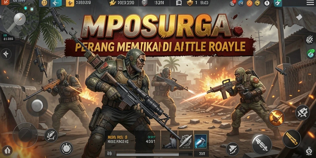 Gameplay seru MPOSURGA di arena Battle Royale.