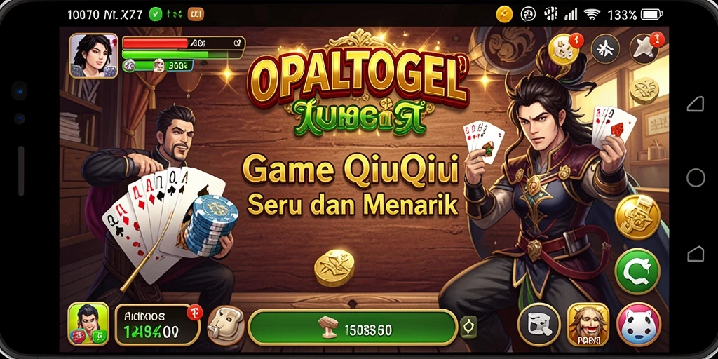 Tampilan menarik dari gameplay QiuQiu di OPALTOGEL.