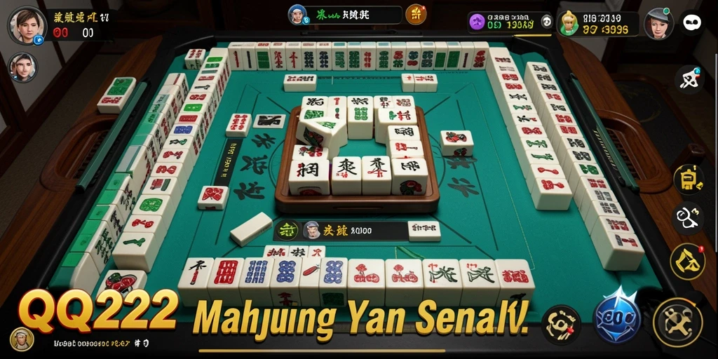 Tampilan gameplay QQ222 yang menarik dalam permainan Mahjong.