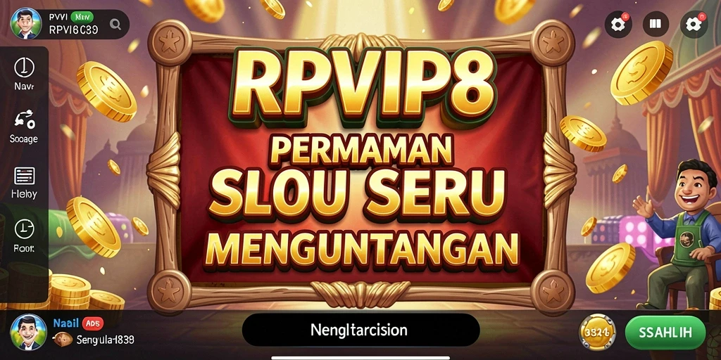 Tampilan gameplay menarik dari RPVIP8 yang penuh warna dan seru.