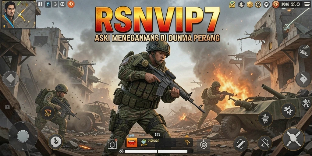 Screenshot RSNVIP7 menampilkan aksi seru saat bertempur melawan musuh.