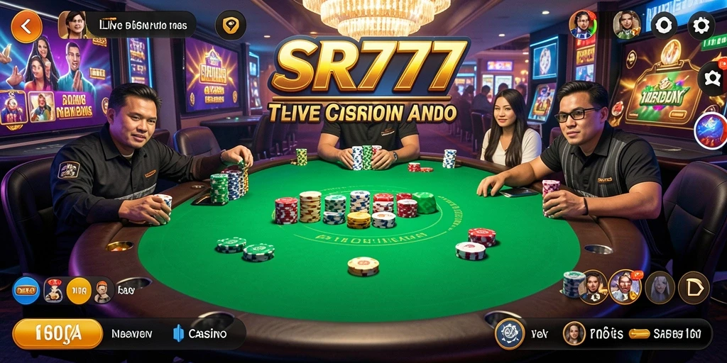 Tampilan gameplay SR777 yang menarik dan interaktif di Live Casino.