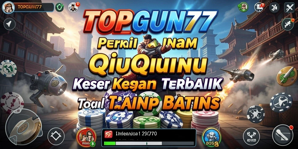 Tampilan menarik dari gameplay seru QiuQiu di TOPGUN77.
