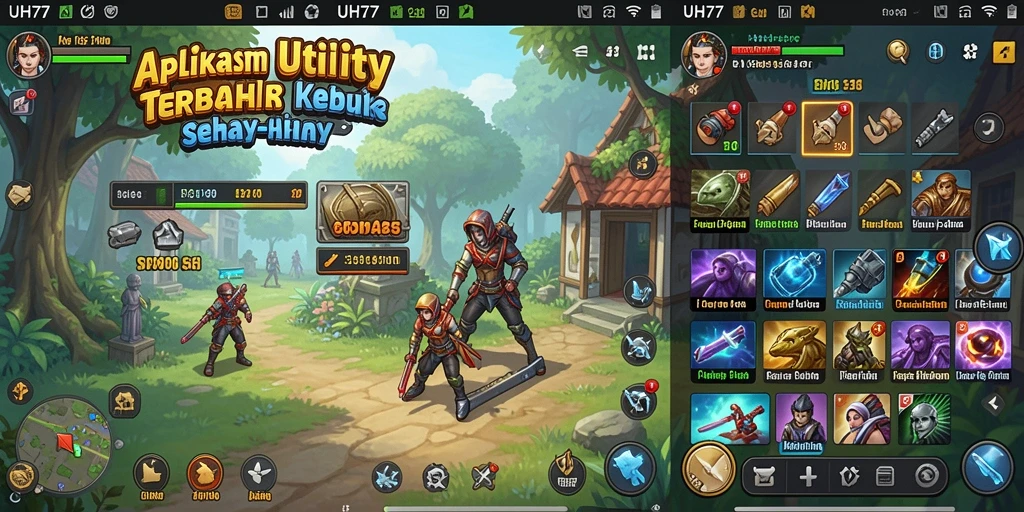 Screenshot utama UH77 menampilkan antarmuka aplikasi Utility yang intuitif.