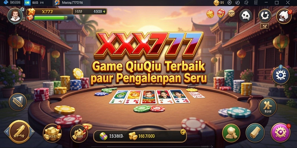 Tampilan gameplay seru dari XXX777 dengan aksi QiuQiu yang mendebarkan.